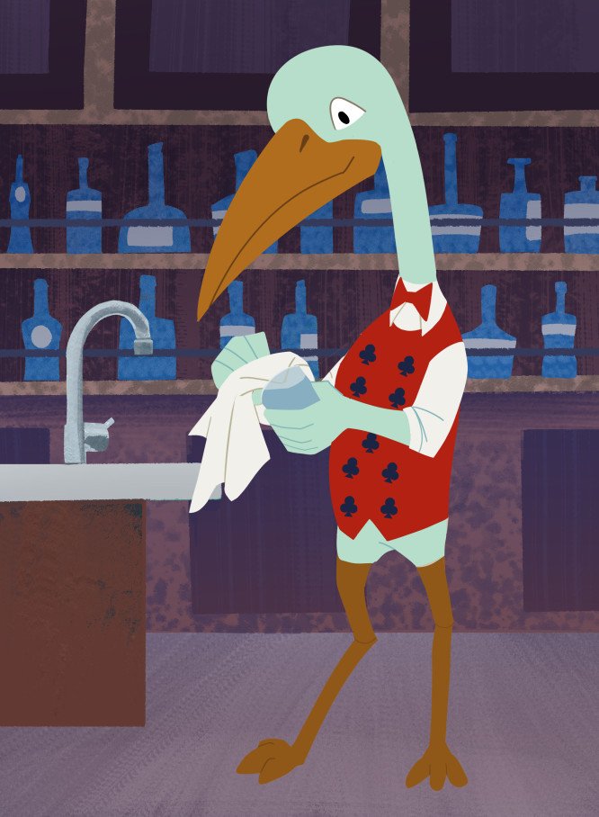Nine of clubs, the birds